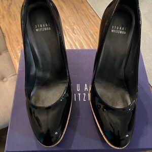 Stuart Weitzman Glossy Black Heels